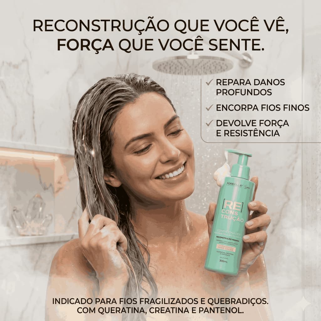 Condicionador Reconstrução Intensiva Forbelle Professional - 300 mL