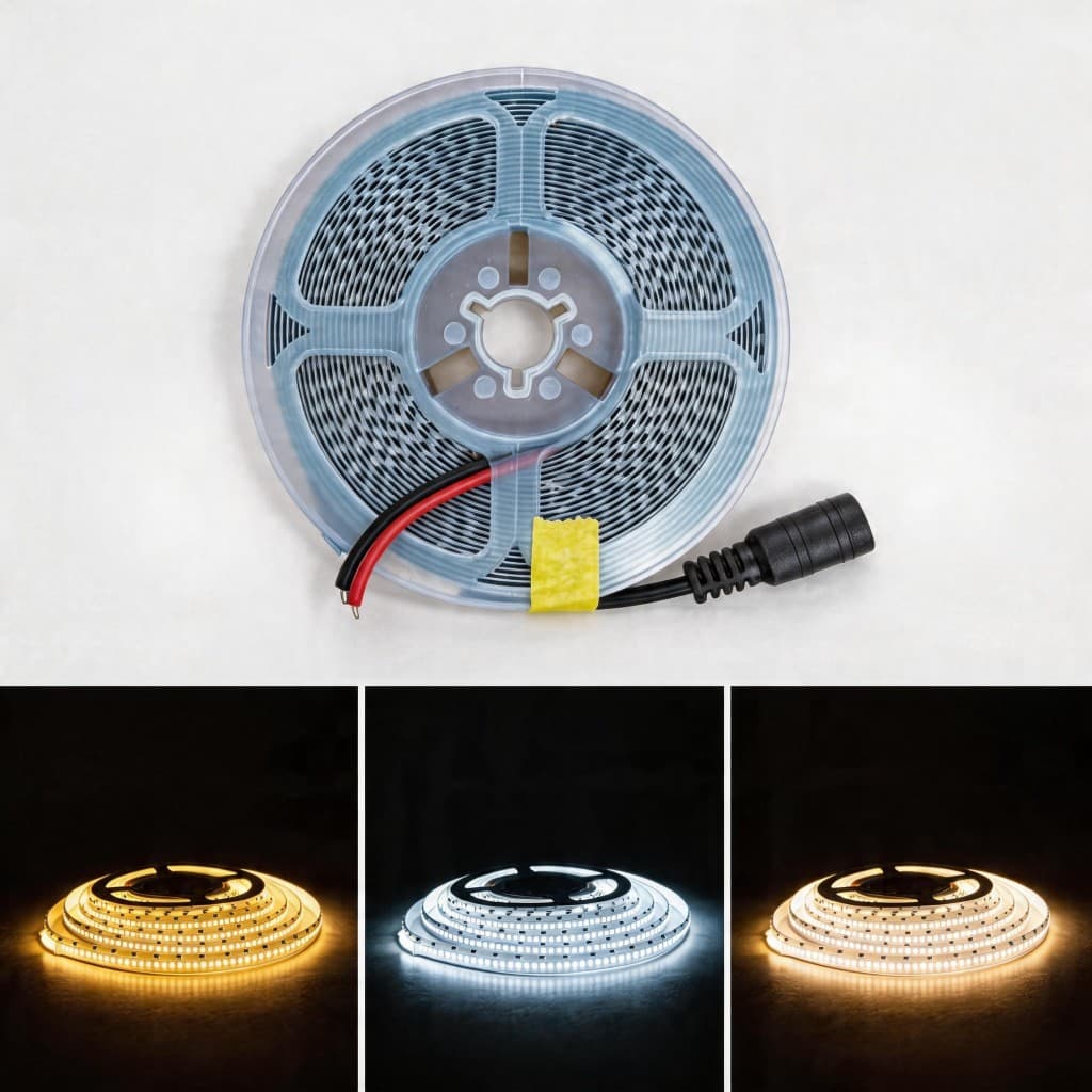 Fita LED Profissional 240 Leds por metro Alta Luminosidade e Decoração Flexível Escolha 3000K, 4000K,6500K