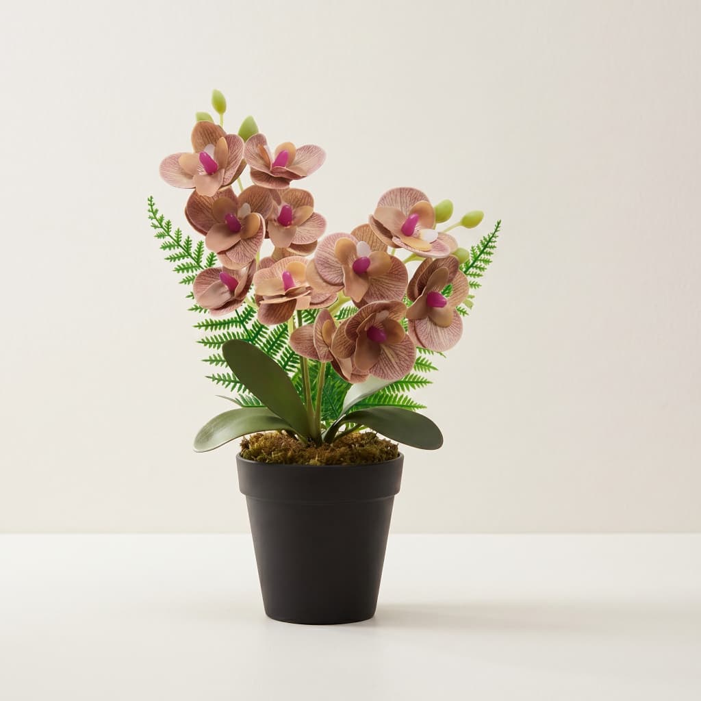 Planta Artificial Decoração Arranjo de Orquídea Luxuoso