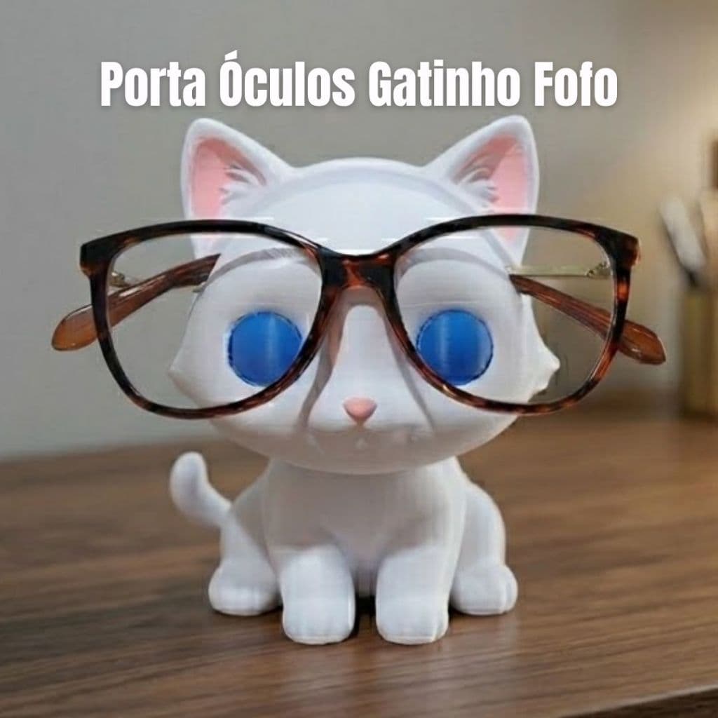 Presente Porta Oculos Gatinho Suporte Oculos Suporte Oculos escuros Suporte Oculos Grau Decoração