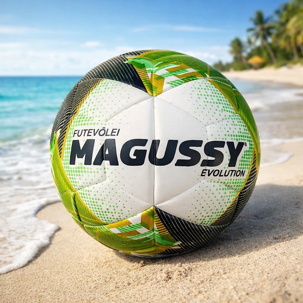 Bola de Futevôlei Profissional Magussy Evolution Praia Toque Macio