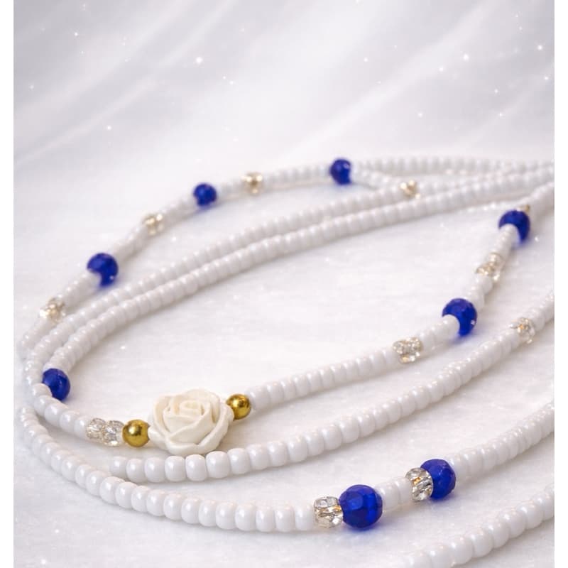 Guia de Ogum Azul e Branca|Cristais|Umbanda Candomblé|Proteção Espiritual|Quebra de Demanda|Abertura de Caminhos Amuleto