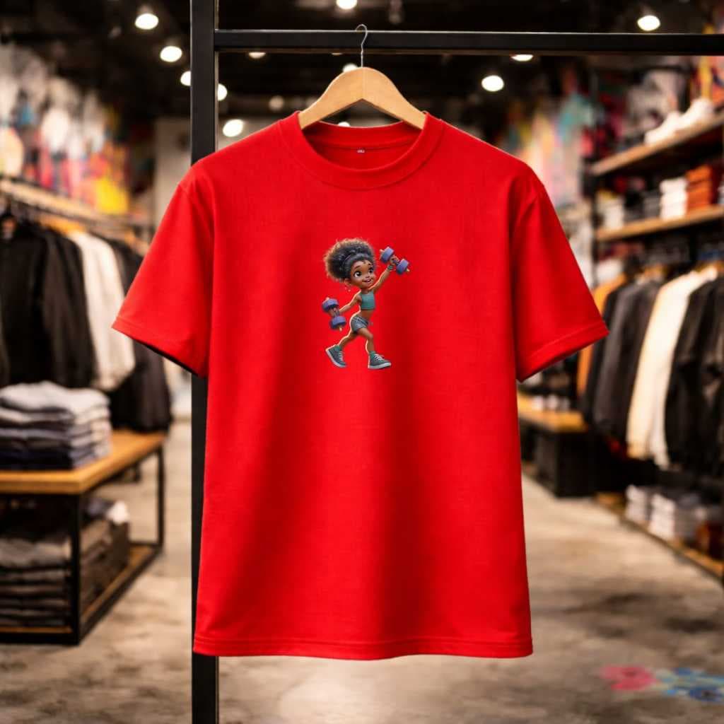 Camiseta Feminina Alegria Academia Treino 100% Algodão