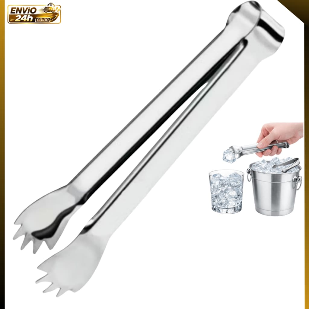 Pegador Inox Multifuncional para Gelo, Frios e Churrasco – Aço Inoxidável Resistente