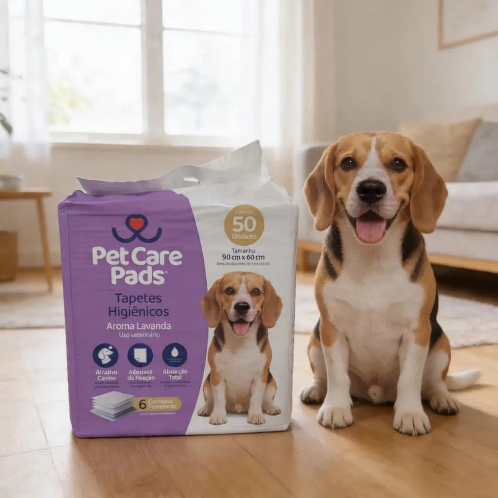 Tapete Higiênico Pet Care Pads Para Cães Ultra Lavanda 90x 60  cm 50 unidades