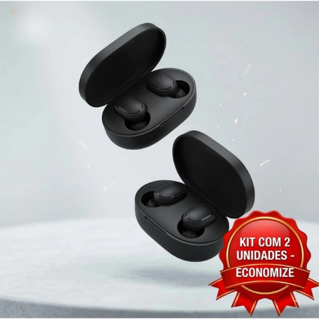 Kit 2x Fone De Ouvido Bluetooth Sem Fio Airdots 2 Esporte Corrida Gamer p