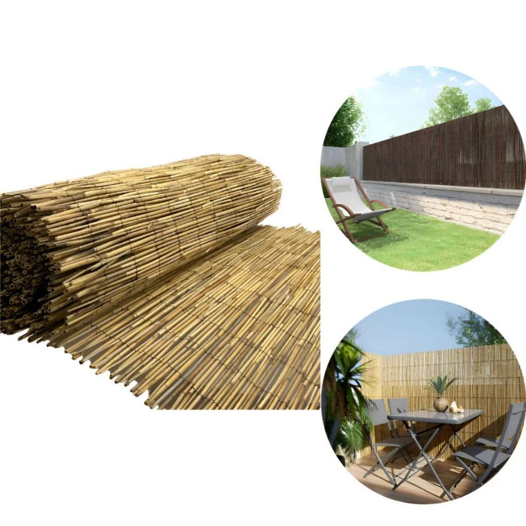 Cerca de Ocultação 100% Bambu Natural Visibilidade Área Externa e Interna Pode Expor ao Tempo