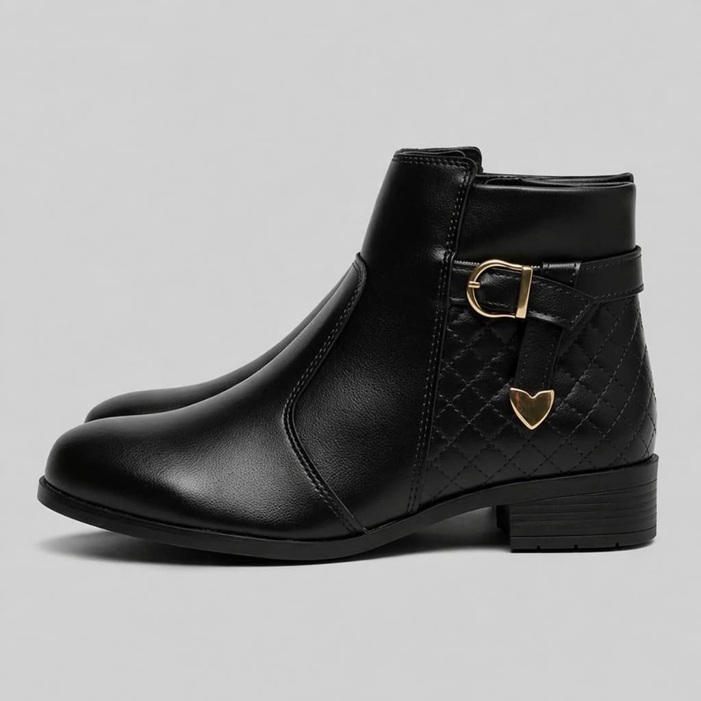 Bota Feminina Coturno Cano Curto Confortável Envio Imediato!!