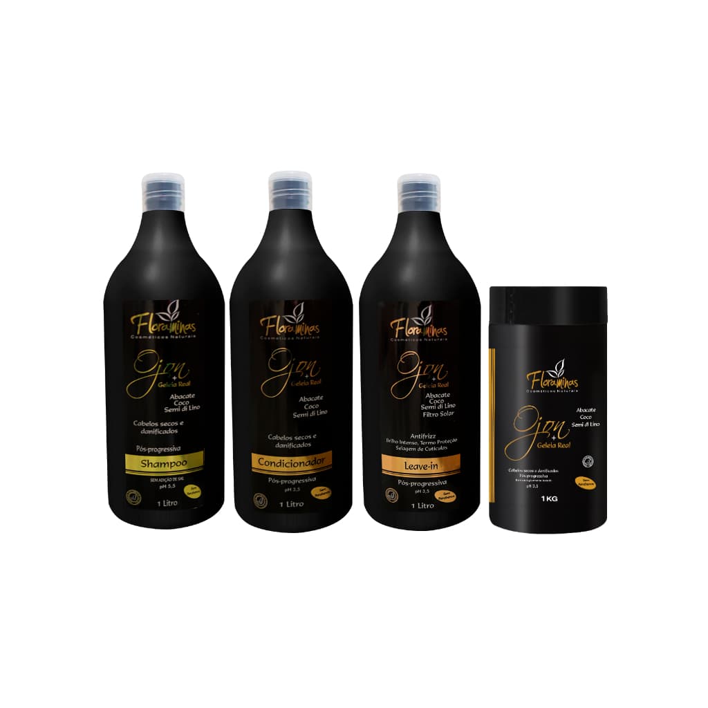 Kit Ojon  shampoo + Condicionador +leave in + máscara1L/KG Floraminas
