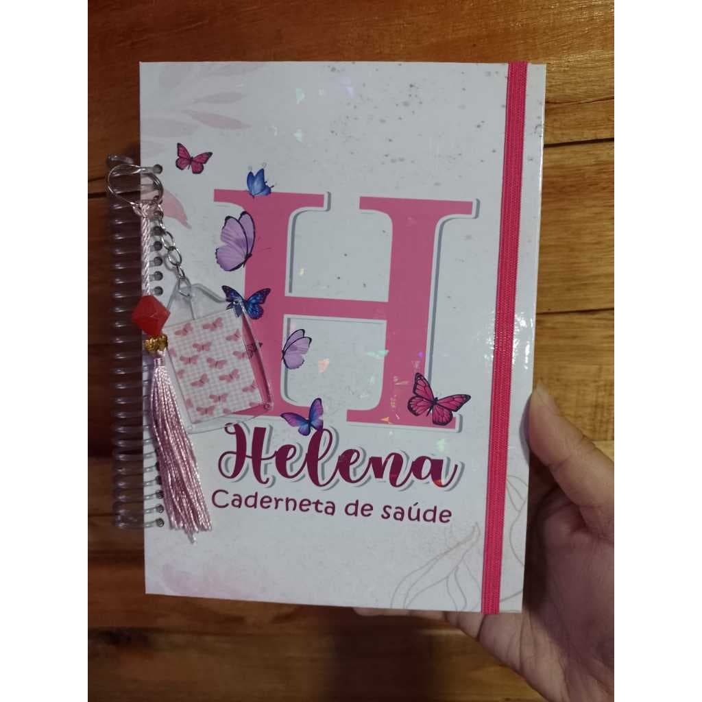 caderneta vacinação bebe inicial personalizada