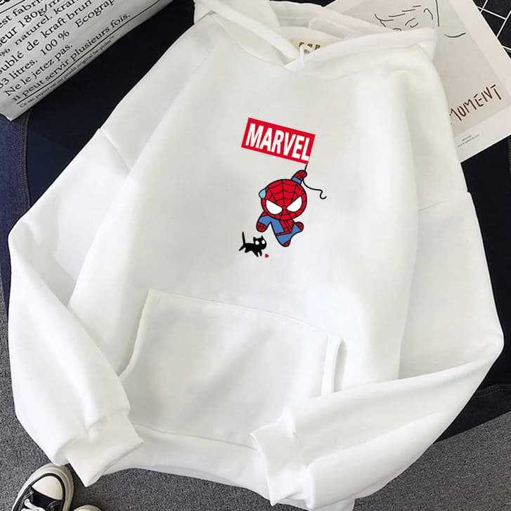BLUSA DE FRIO MOLETOM CANGURU UNISSEX HOMEM ARANHA MARVEL