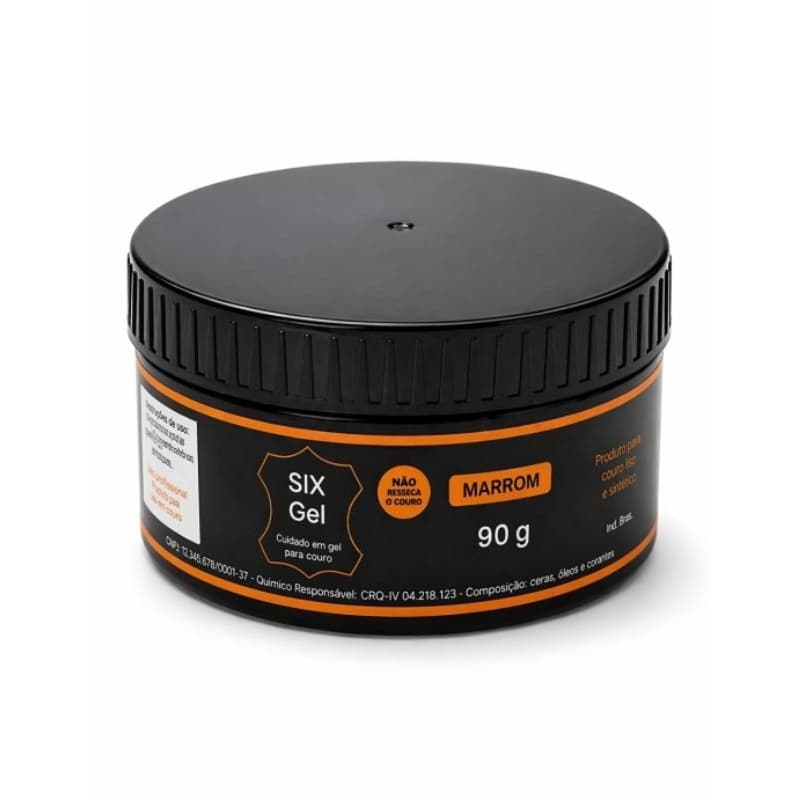 SIX Gel GRAXA EM GEL 90 g  PARA COURO  EMBALAGEM PRIME