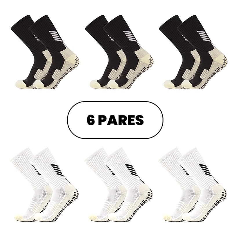 Jcolour Kit 6 pares Meias Esportivas Futebol Basquete Antiderrapantes De Alta Qualidade ar livre