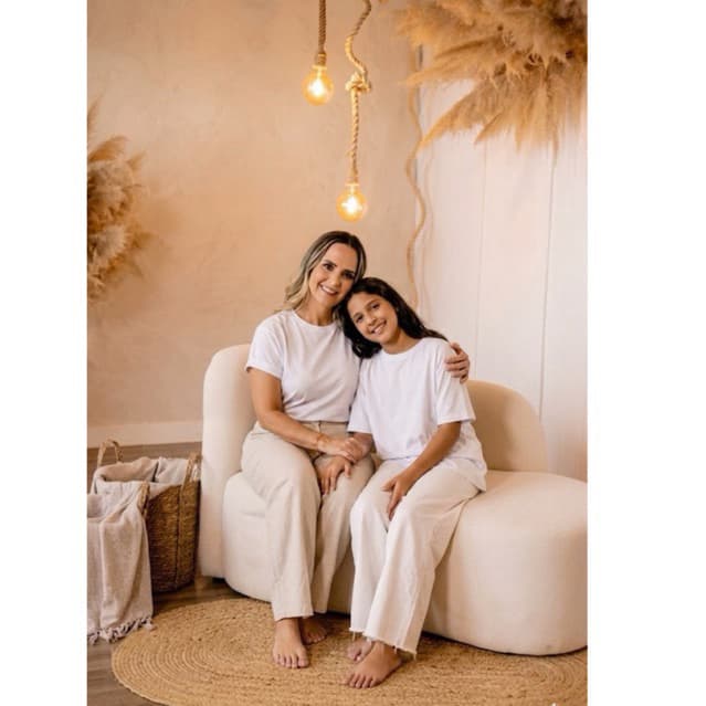 Camisetas tal mãe tal filha Básicas algodão ensaio fotográfico estilo casual blusinhas essenciais Presente dia das Mães