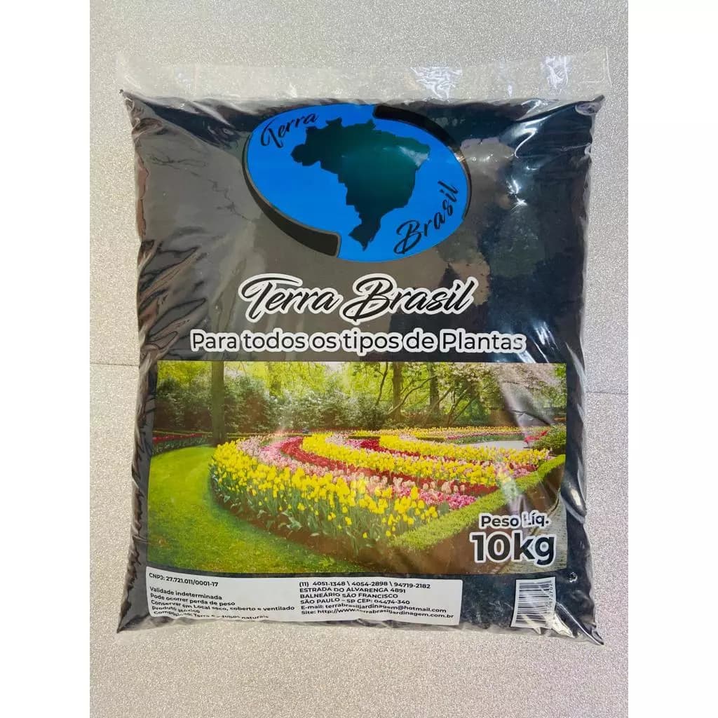 Terra Vegetal Orgânica Adubada Pronta Para Plantio – Ideal Para Plantas, Jardins –  10kg  oferta
