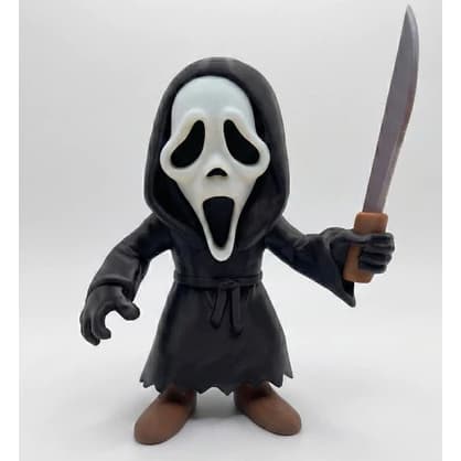 Boneco Ghostface Pânico 3D Figura Decorativa Geek Colecionável Halloween Scream Presente Criativo