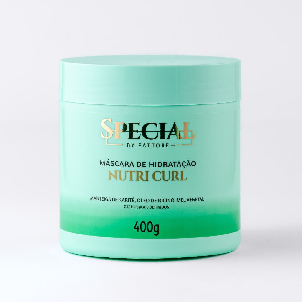Máscara Capilar Nutrição de Cachos 400g - Nutrição Intensa e Cachos Sem Frizz Fattore Special