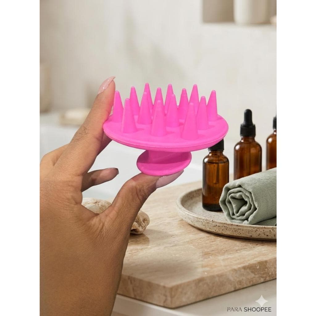 Massageador Capilar de Silicone - Escova Massageadora Couro Cabeludo - Cor Sortida