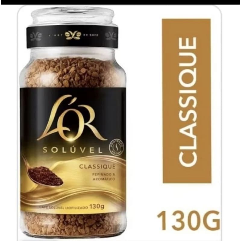L'OR Café Solúvel classic Pote De Vidro 130G