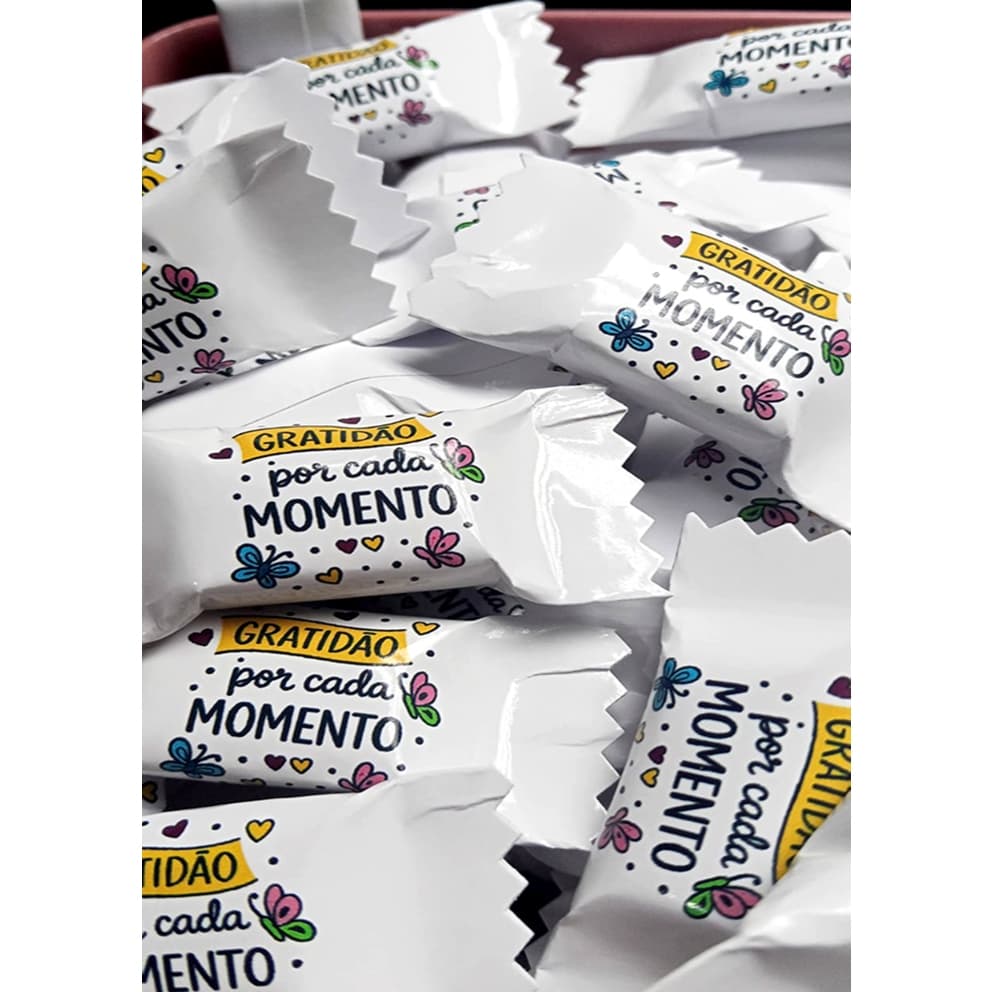 100 Balas Personalizadas/Frases para Clientes/Brindes/Mimo Cliente/Logo empresa