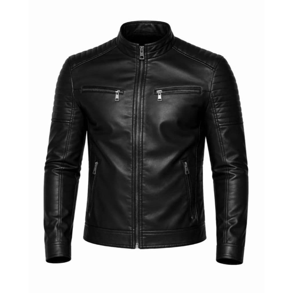 Jaqueta Casaco Blusa De Couro Slim Fashion - Pronta Entrega
