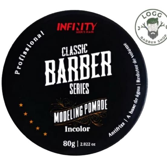 Kit 3x Pomadas Modeladoras  INFINITY Wax 80g – Fixação Forte, Efeito Seco e Sem Resíduos