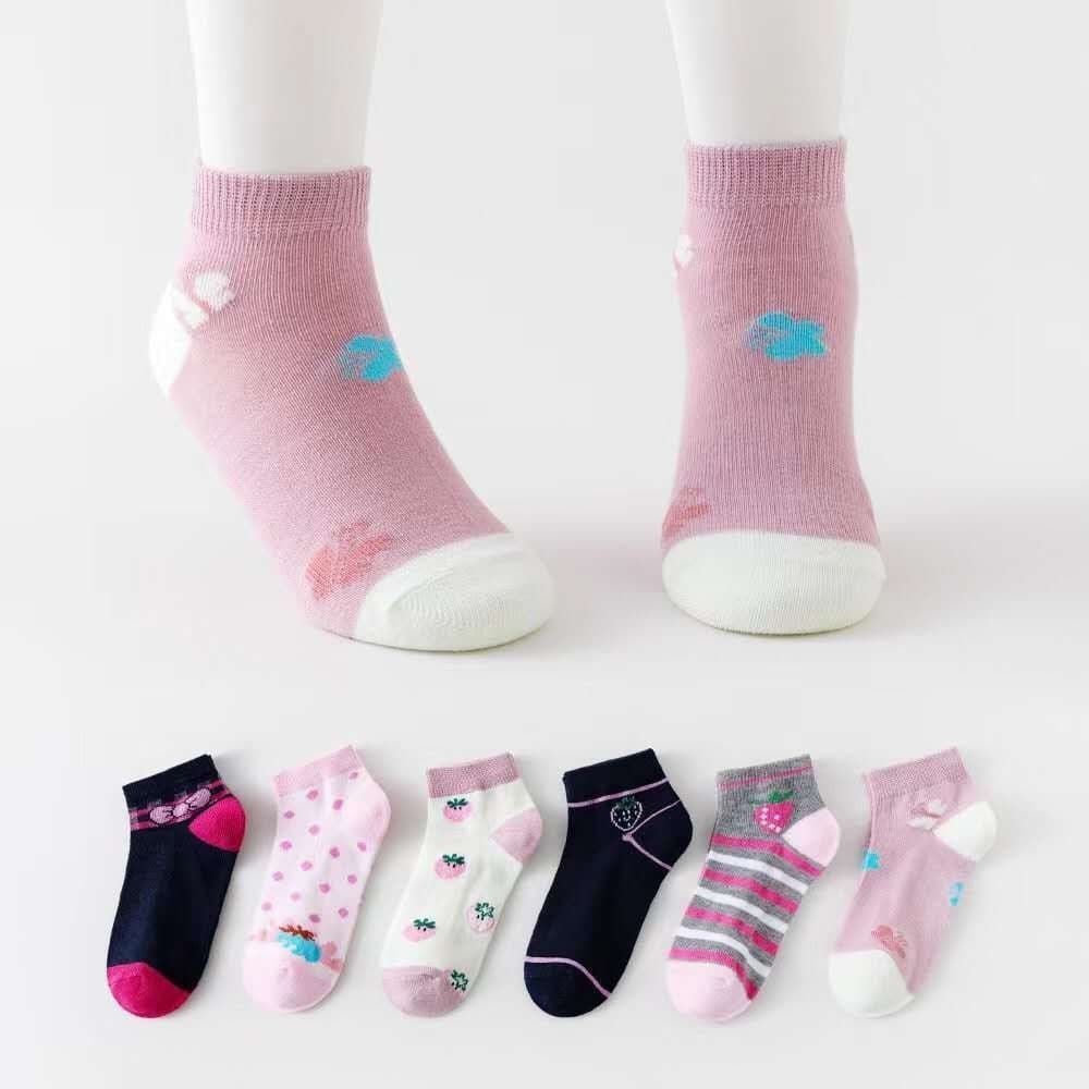 Kit Meias Infantil Feminina Coloridas Estampadas Menina 2 a 10 anos