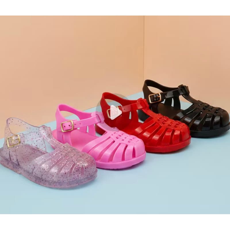 Sandalia super leve macia confortavel antiderrapante para meninas estilo aranha