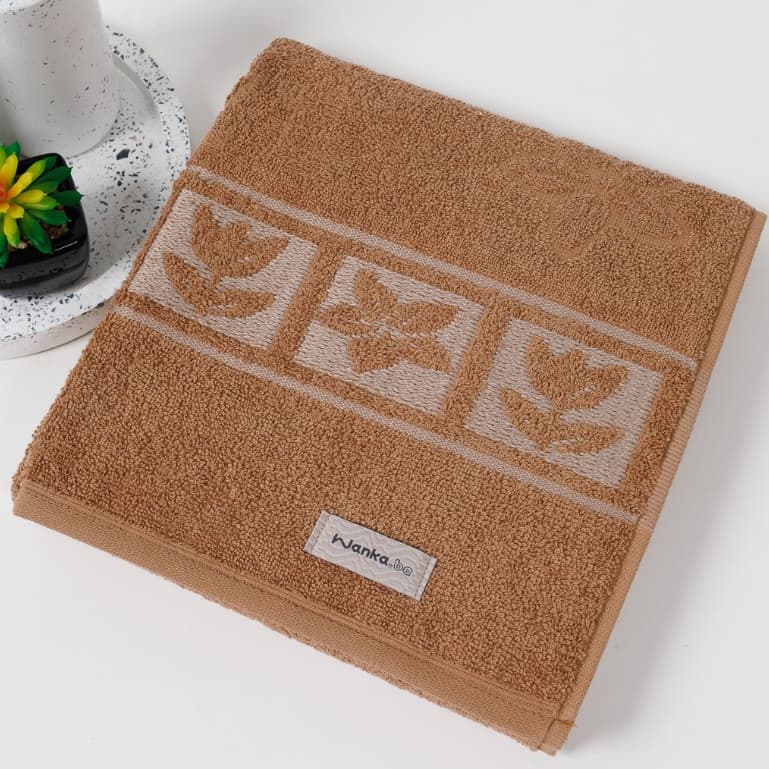 Toalha De Rosto Verona 100% Algodão Wanka.be Alta Absorção Macia Bordada para Banheiro e Lavabo