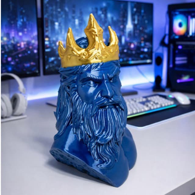 Poseidon Busto – Guardião dos Mares e do Poder 🌊👑