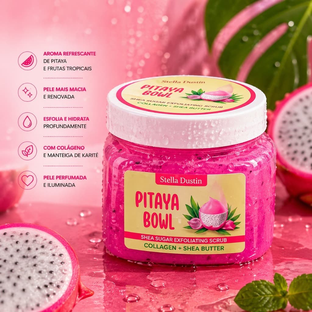 Esfoliante Corporal Stella Dustin - Pitaya Bowl (500g)