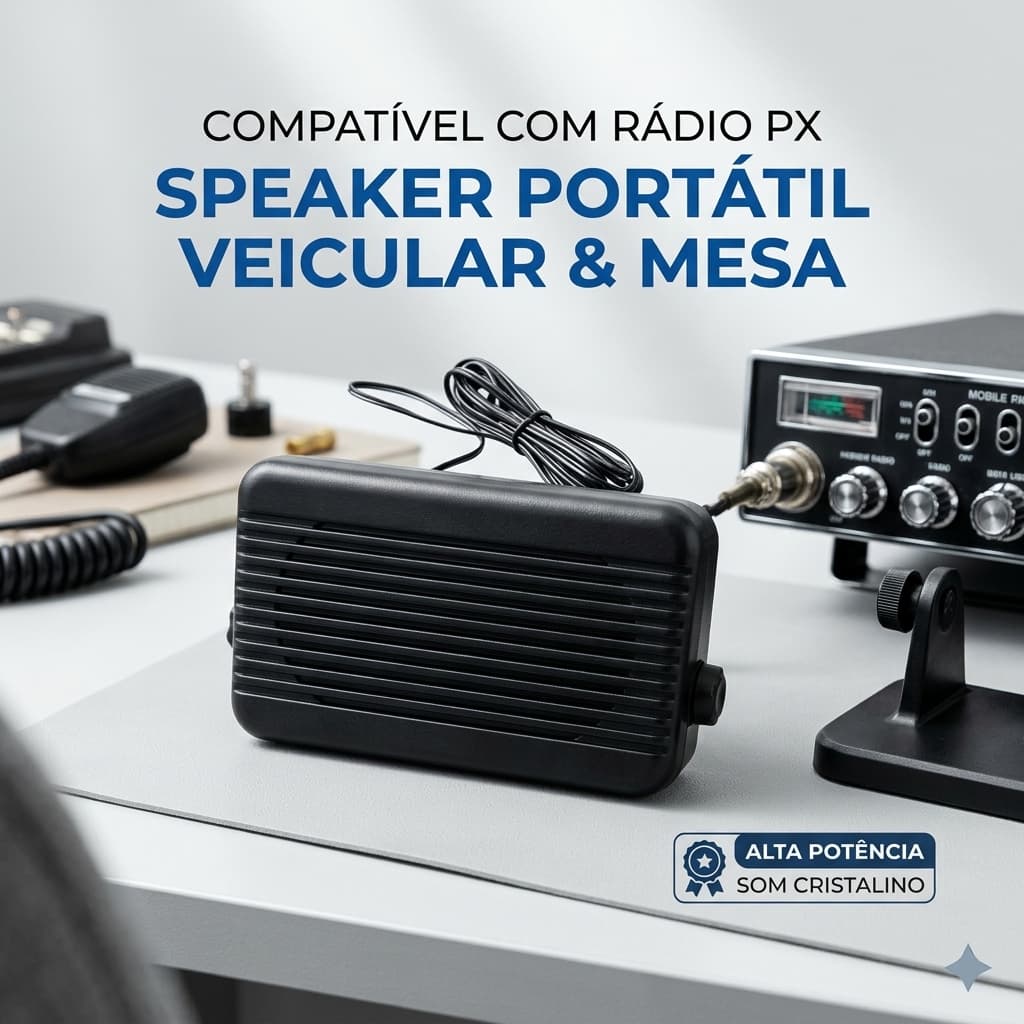Caixa de som acústica radio transceptor amador px vhf uhf Alto Falante Externo Acústico Transmissor