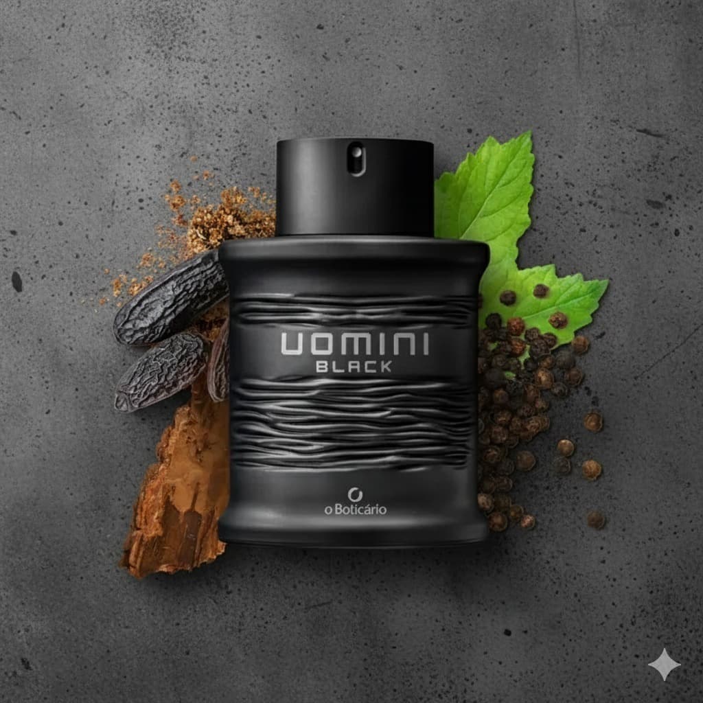Perfume Uomini Black Masculino 100ml Fixação Forte - Insp EDT