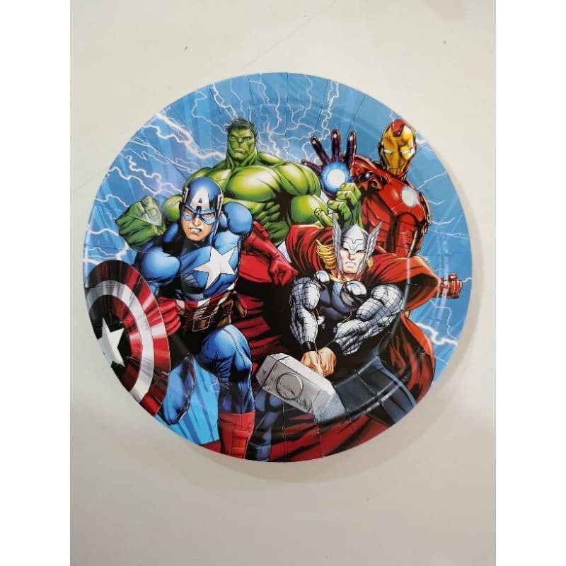 Prato 18cm Vingadores Avengers c/10un