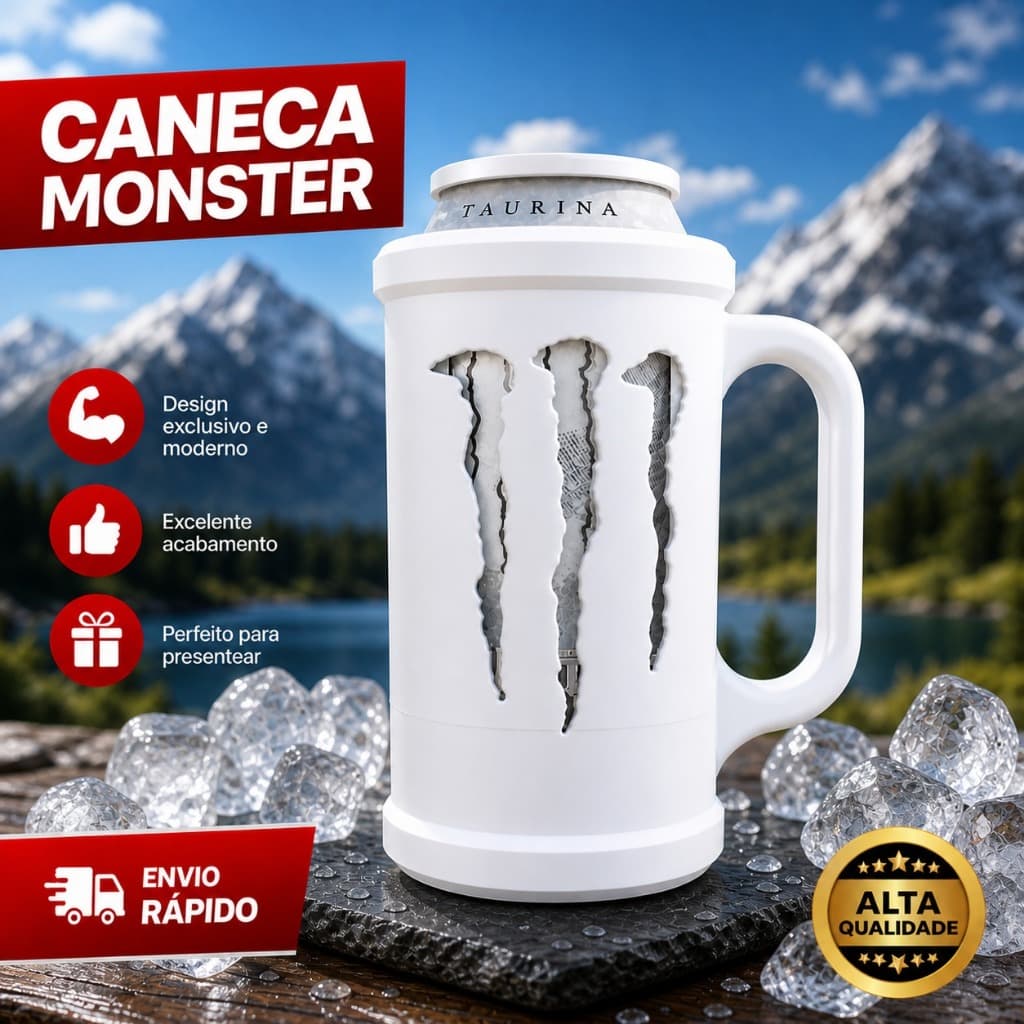 🔥 CANECA MONSTER 3D PREMIUM – DESIGN EXCLUSIVO | EDIÇÃO LIMITADA 🔥 ENVIO IMEDIATO