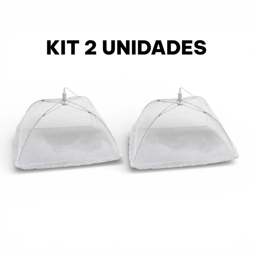 Kit 2 Telas Protetora  Alimentos Anti Mosquito Piquenique 38 CM Bolo e Frutas