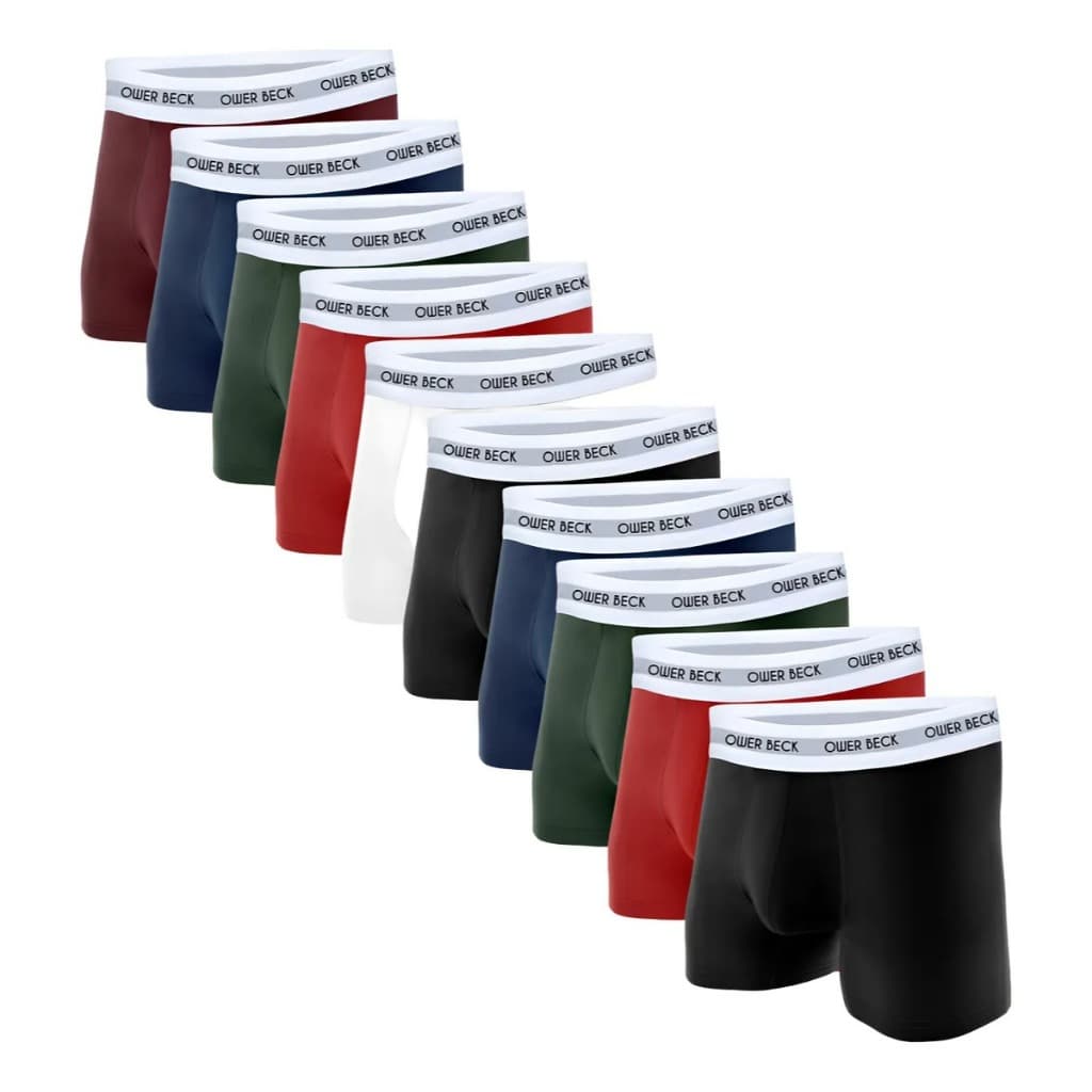 Kit De Cuecas Boxer Com Forro De Algodão Cueca Box