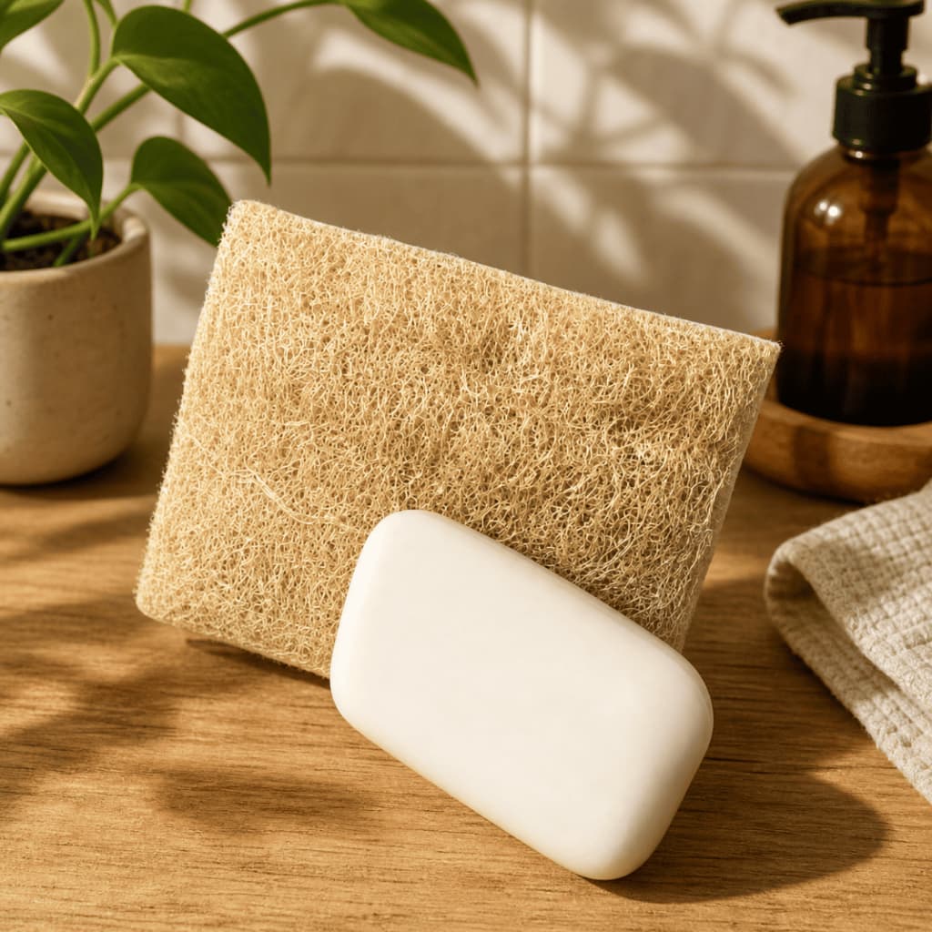 BUCHA VEGETAL BARATA ÓTIMA QUALIDADE LUVA ESPONJA BANHO CHUVEIRO LIMPEZA PELE  NATURAL ECOLÓGICA