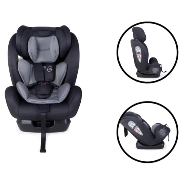 Cadeira Para Carro Otto II Cor Preto E Cinza Liso