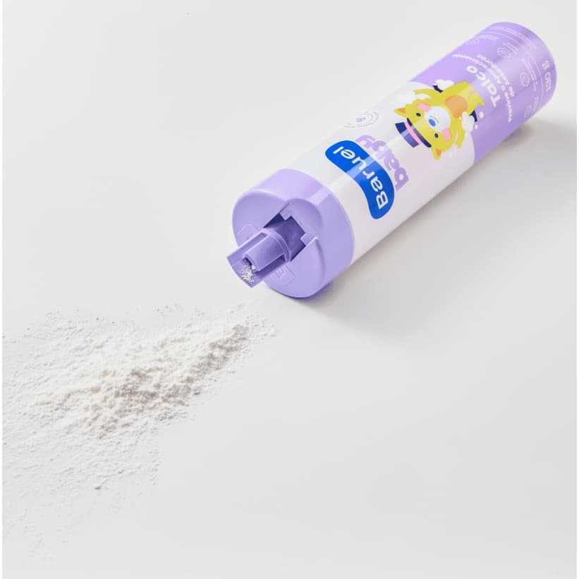 Talco Infantil Baruel Baby Hipoalergênico 130g Prevenção contra Assaduras