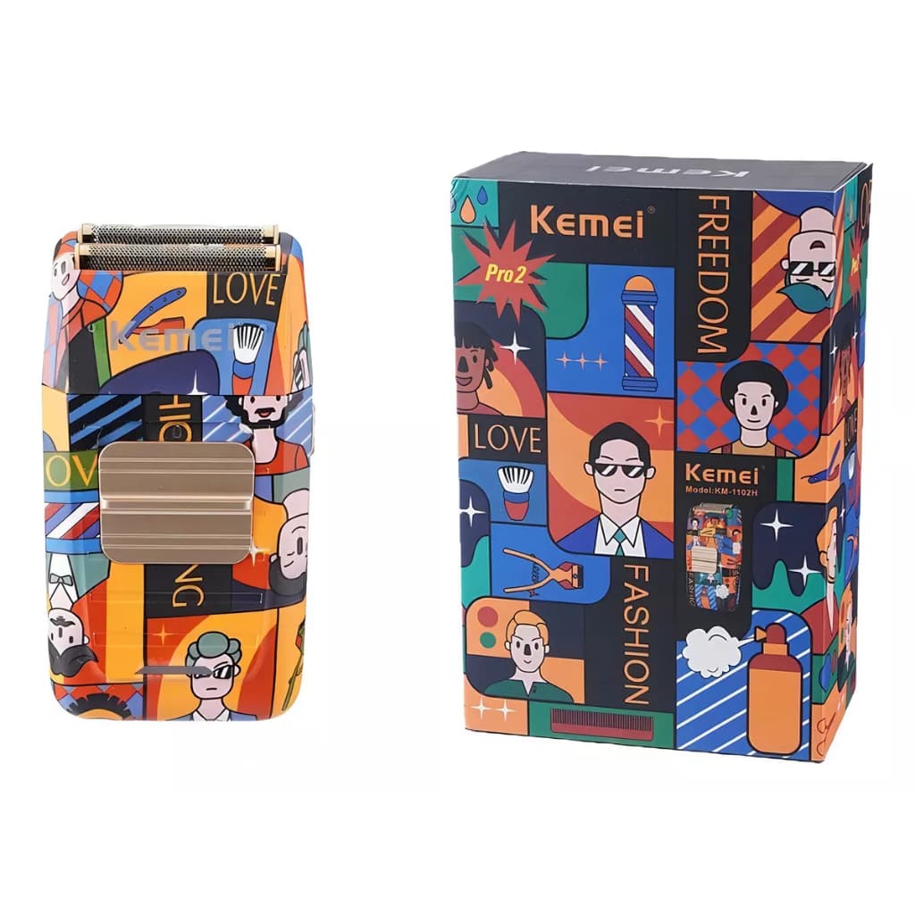 Maquina Shaver Profissional Kemei Km 1102h Top Cor Colorido 110V/220V