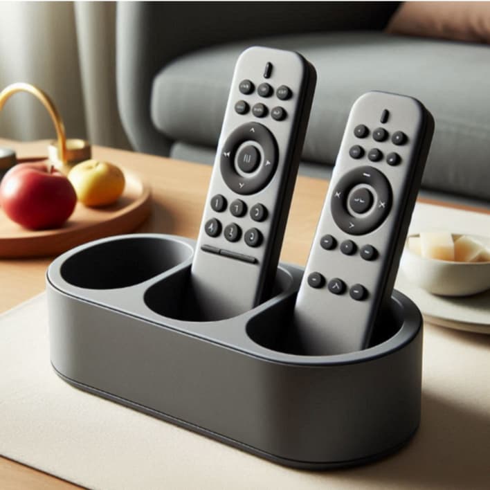 Porta Controle Remoto Premium Organizador Mesa Sala TV Design Moderno