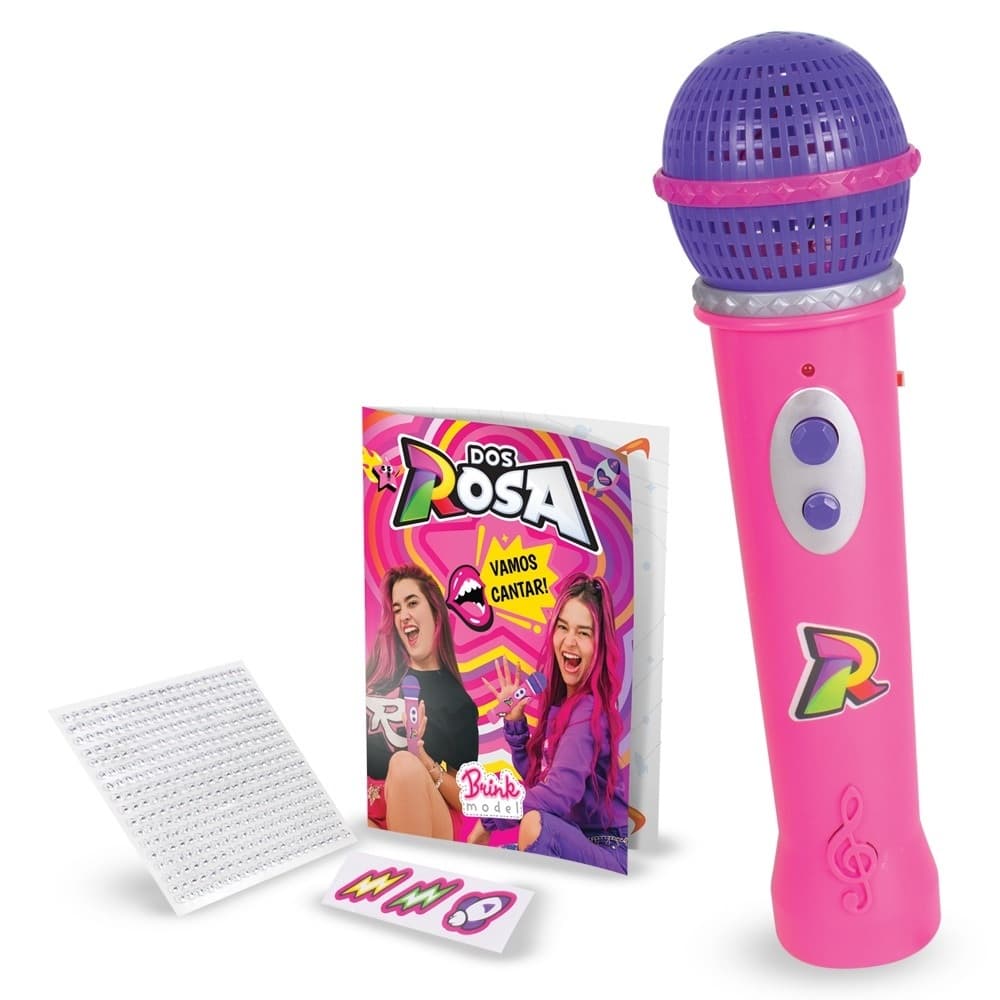 Microfone Musical Dos Rosa Emilly Vick E Katlen - Brink Model