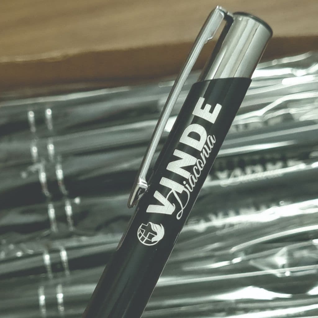 Kit canetas metal personalizada Laser  qualidade 15 a 50 unidades nome profissão logo varias cores