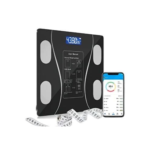 Balança Digital Bioimpedância Vidro 180kg Bluetooth App em Português