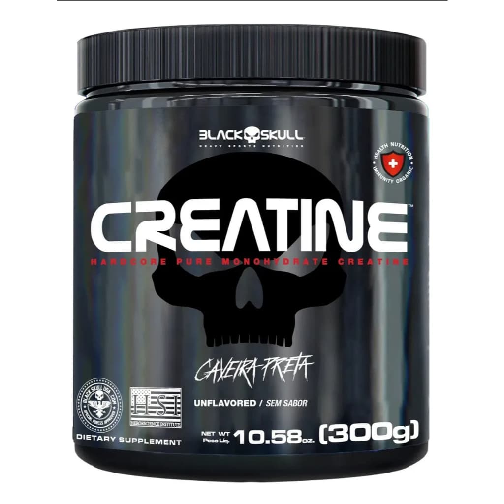 Creatina Black Skull Monohidratada Creatine Pura 300g