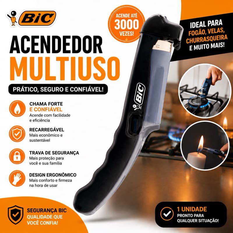 Suporte de Acendedor isqueiro Bic (SEM O ISQUEIRO - POR SEGURANÇA)