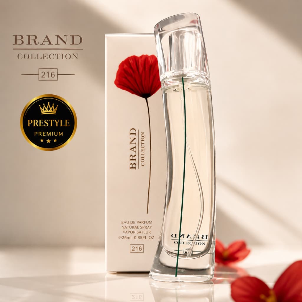 Perfume Brand Collection Nº 216 Feminino 25ml Fragrância Sedutora Alta Fixação Premium Eua de Parfum