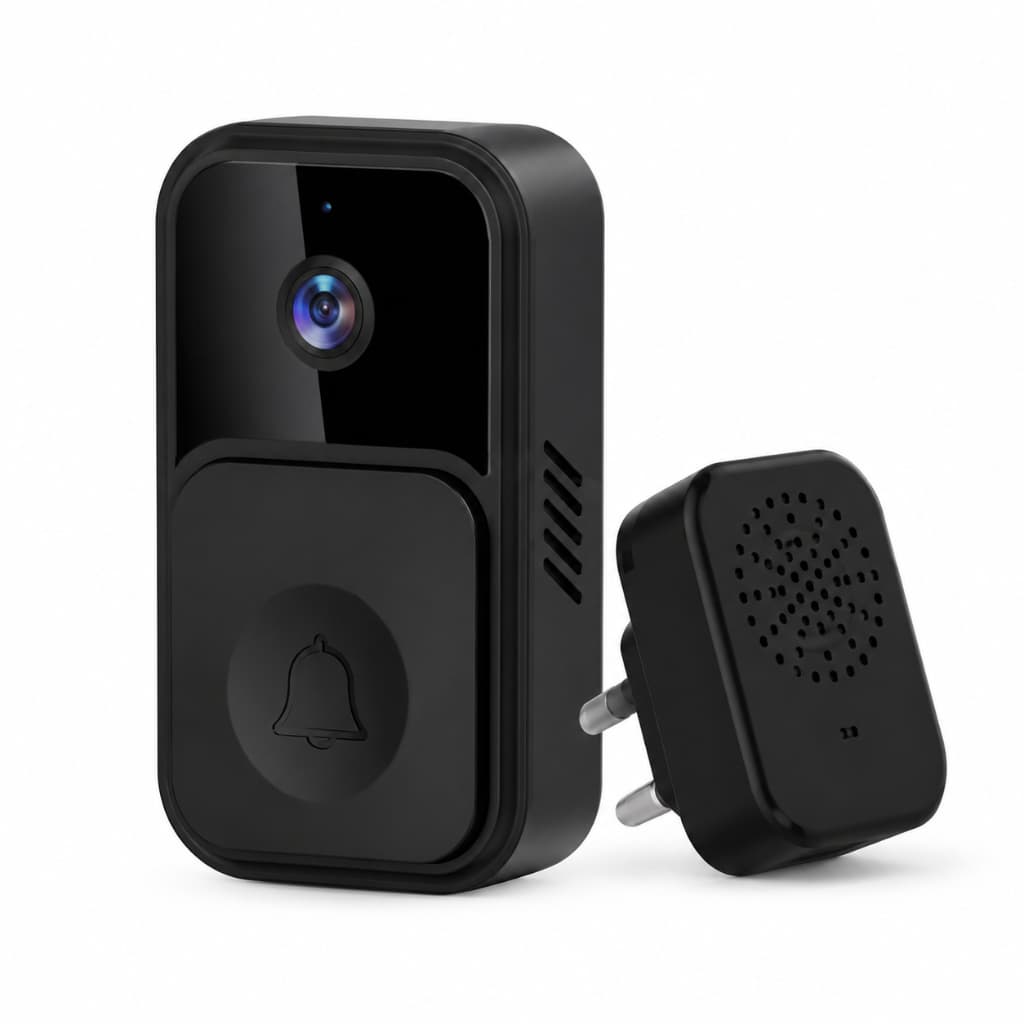 Campainha de Vídeo Inteligente Knup CA203 Wi-Fi Full HD – Interfone com App, Visão Noturna e Som Interno