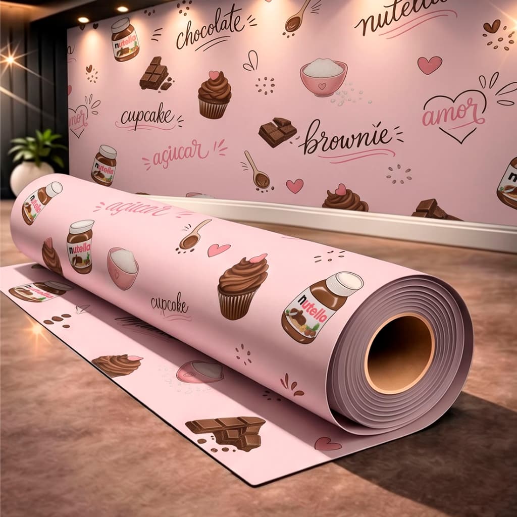 Papel de Parede Adesivo Para Doceria Docinhos Restaurante Gourmet